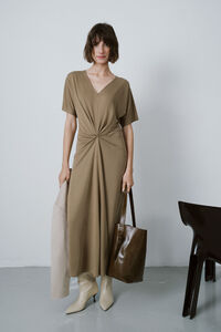 Cortefiel Long knotted dress