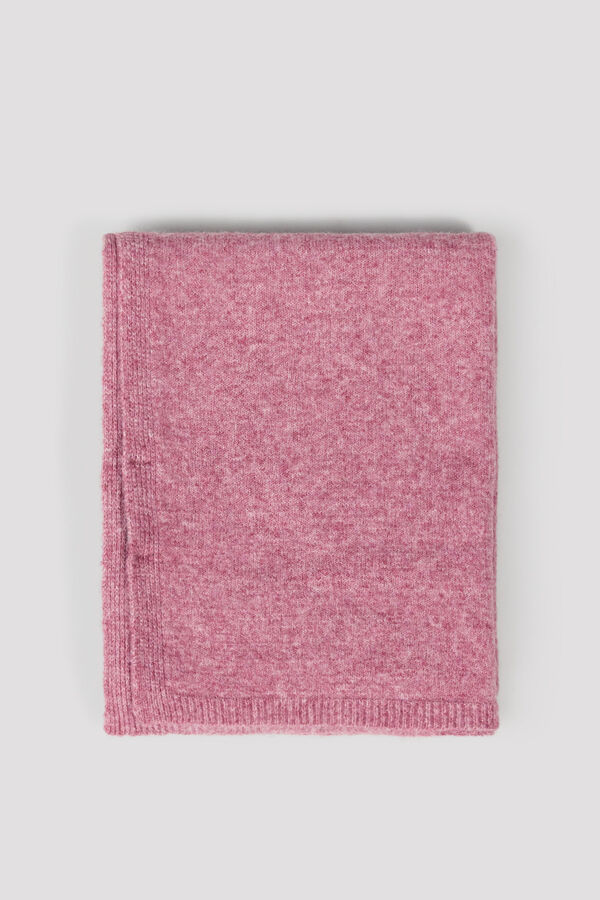 Cortefiel Plain knit scarf Lilac