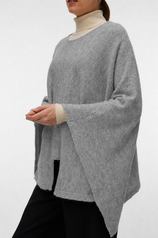 Vero Moda Fine knit poncho Grey