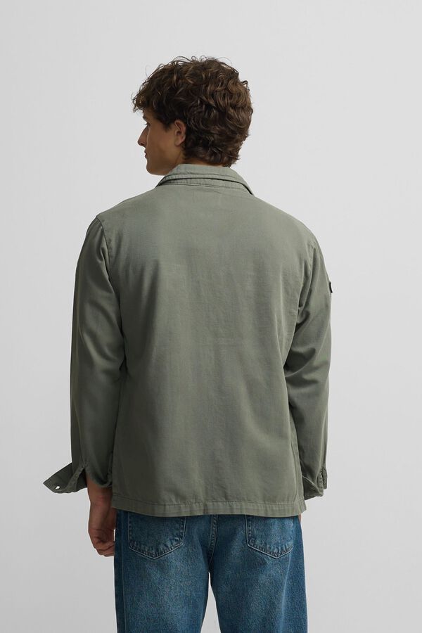 Silbon Patches overshirt Green