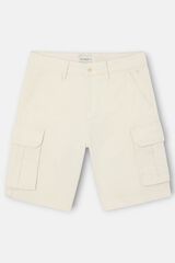 Silbon Bermuda cargo Ecru