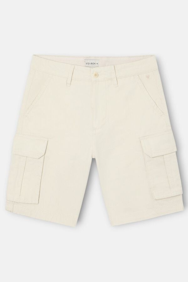 Silbon Bermuda cargo Ecru