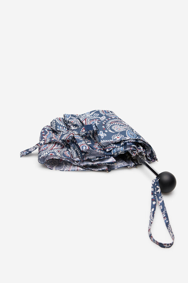 Cortefiel Paraguas plegable estampado floral Estampado blanco