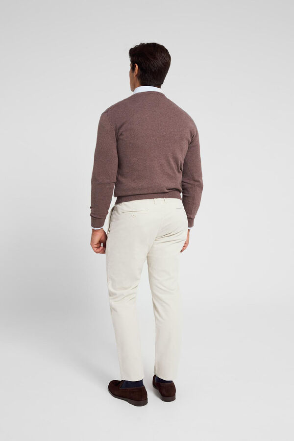 Silbon Jersey classic silbon cuello pico beige Beige