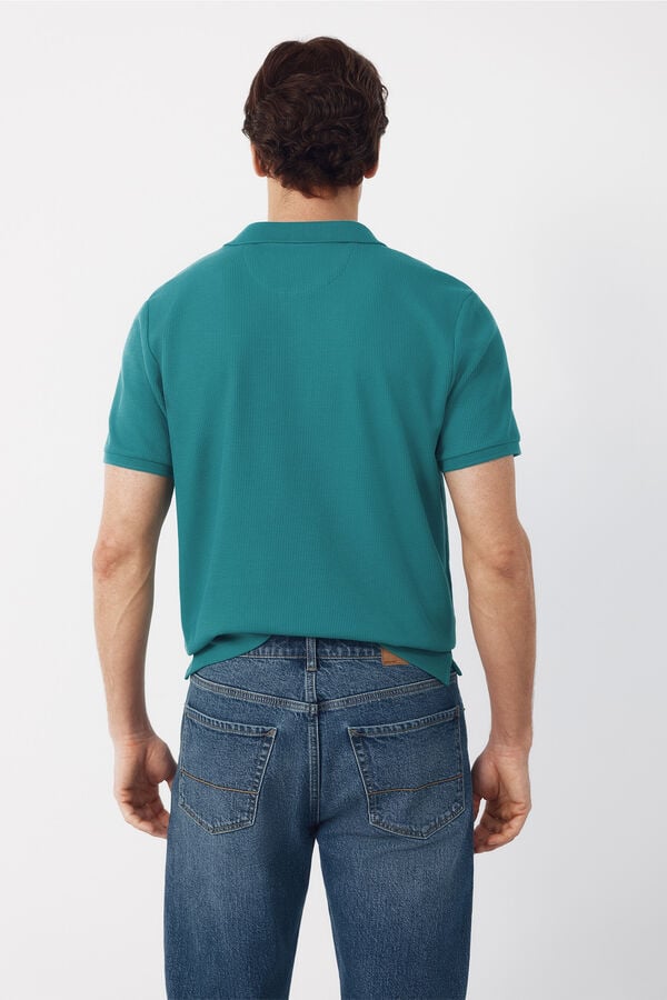 Cortefiel Polo shirt link structure Green