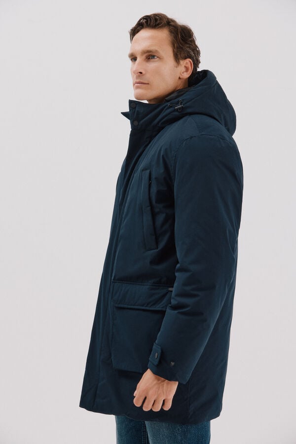 Cortefiel 4-pocket parka Navy