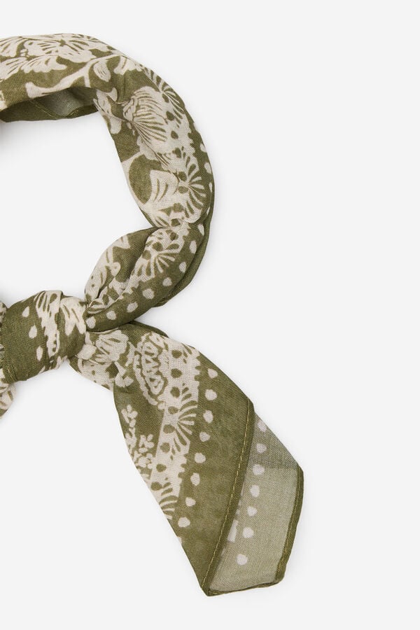 Cortefiel Bandana bot&acirc;nica Verde