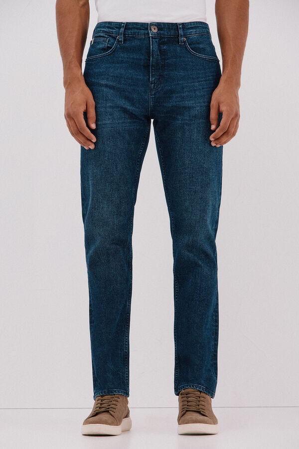 Cortefiel Regular fit jeans Blue