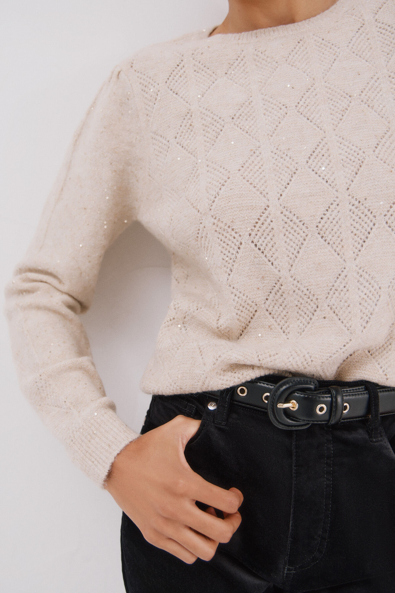 Cortefiel Sequin jersey-knit jersey