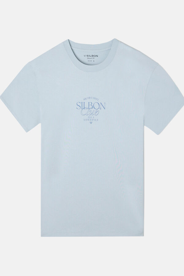 Silbon Camiseta silbon club com ajuste especial Cinzento