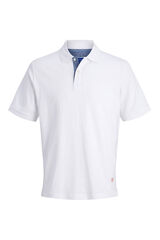 Jack & Jones Polo b&aacute;sico manga curta Branco