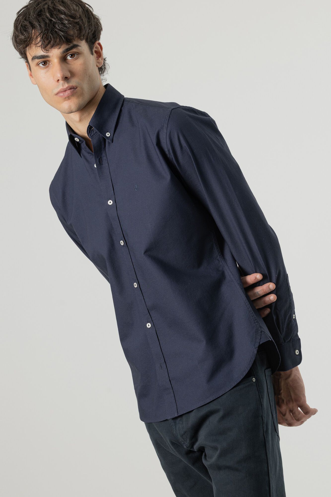 PuroEGO Camisa oxford de algod&atilde;o