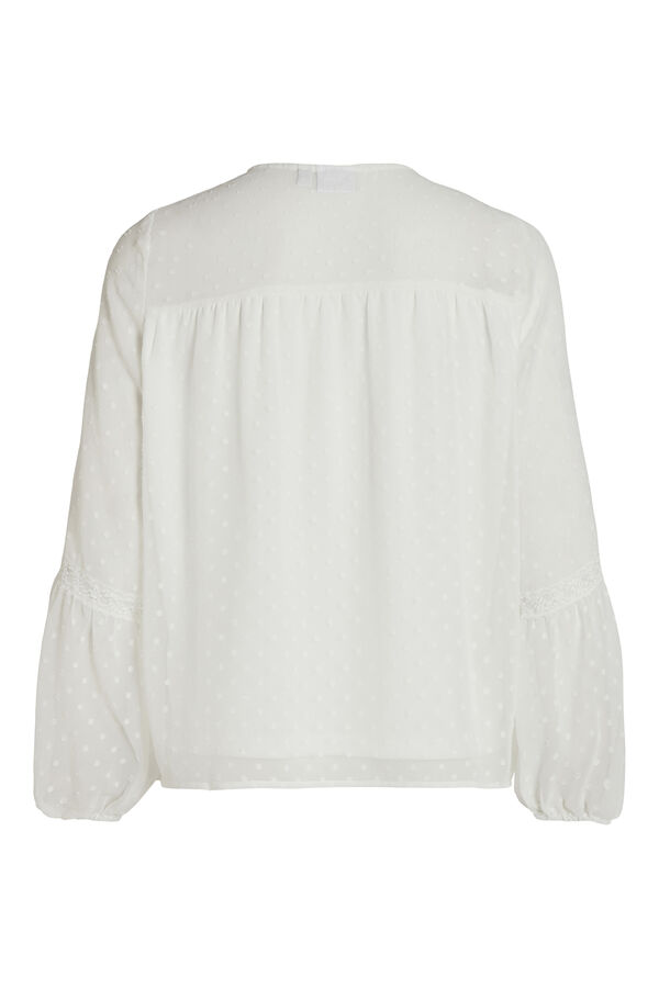 Cortefiel Vila plumetis blouse White