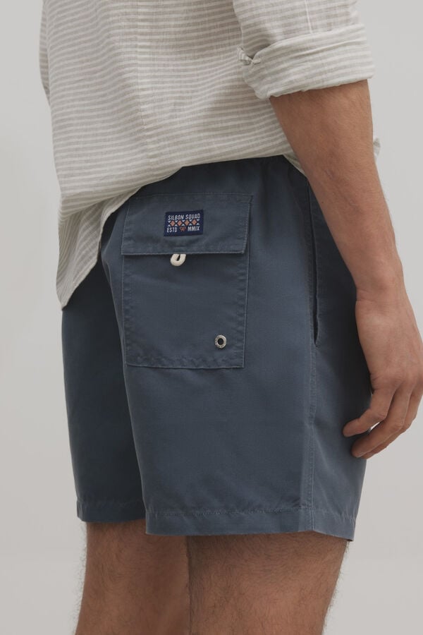 Cortefiel Plain swim shorts Blue