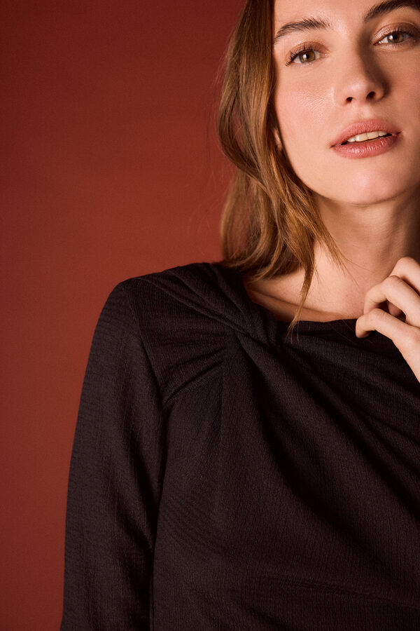 Slowlove Top escote nudo Negro