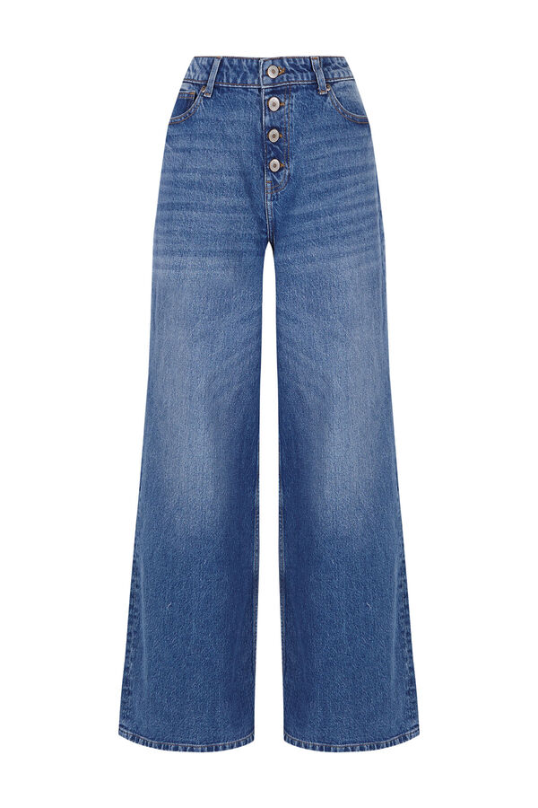 Slowlove Jeans de botões largos Azul