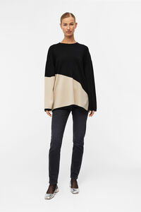 Object Camisola solto bicolor