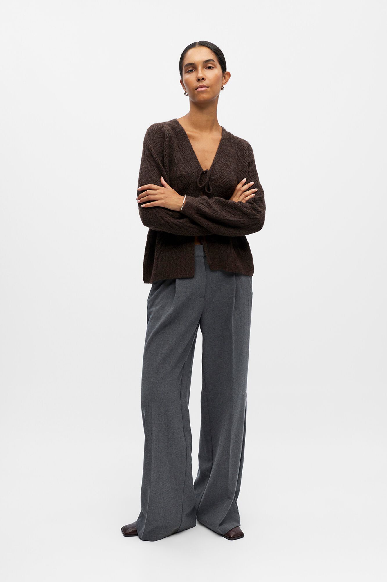 Object Openwork knit cardigan