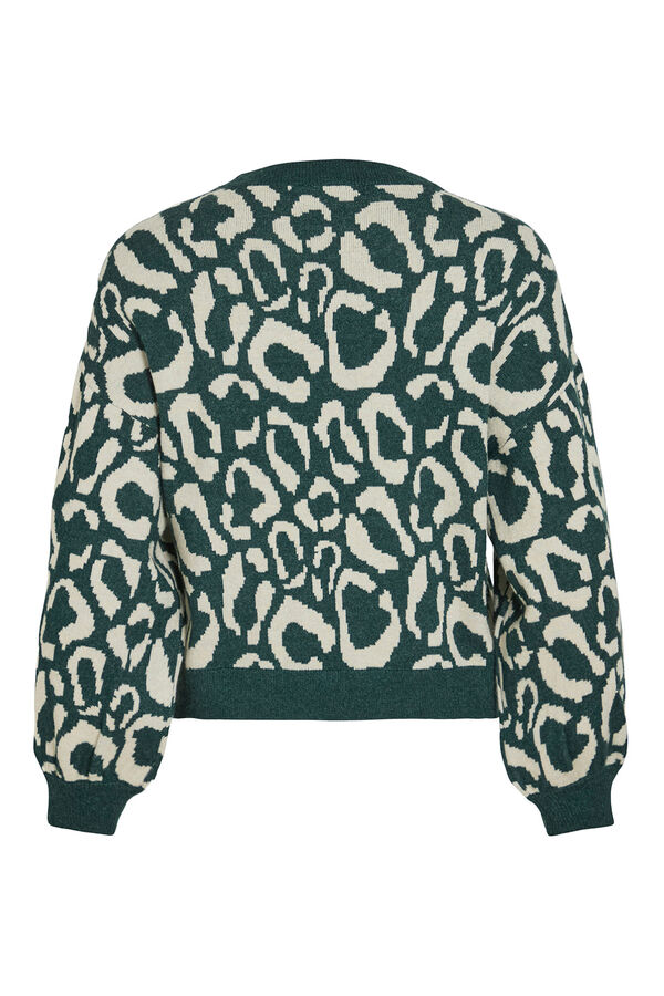 Vila Camisola de malha de viscose estampado Azul