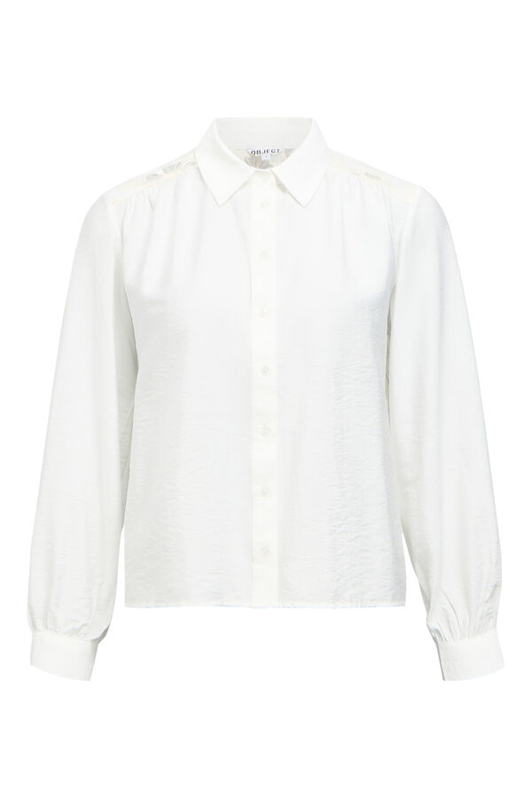 Object Embroidered back shirt White