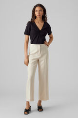 Vero Moda Cal&ccedil;as direitas de mulher de cintura alta Cinzento