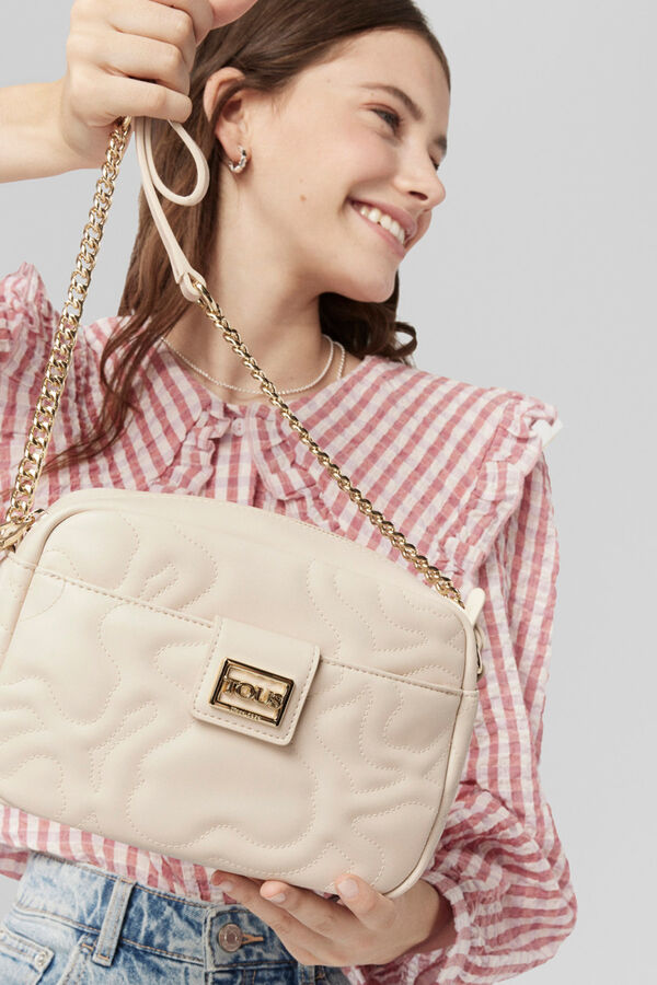 Small beige Kaos Dream crossbody bag | Women\'s accessories | Cortefiel