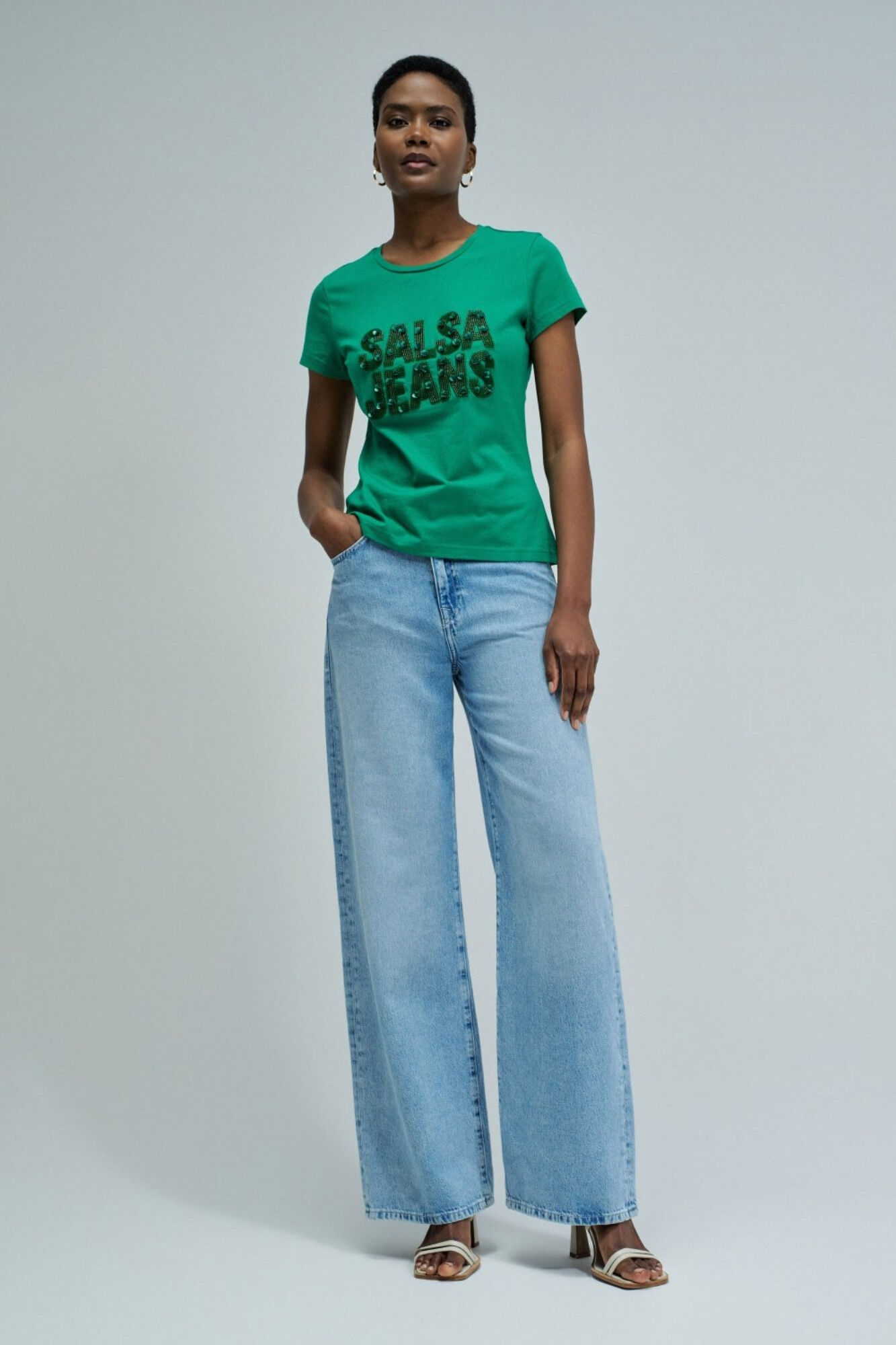 Salsa Jeans T-shirt de manga curta