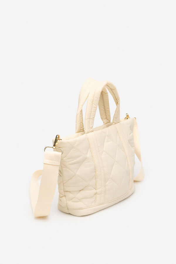 Cortefiel Padded nylon because Ivory