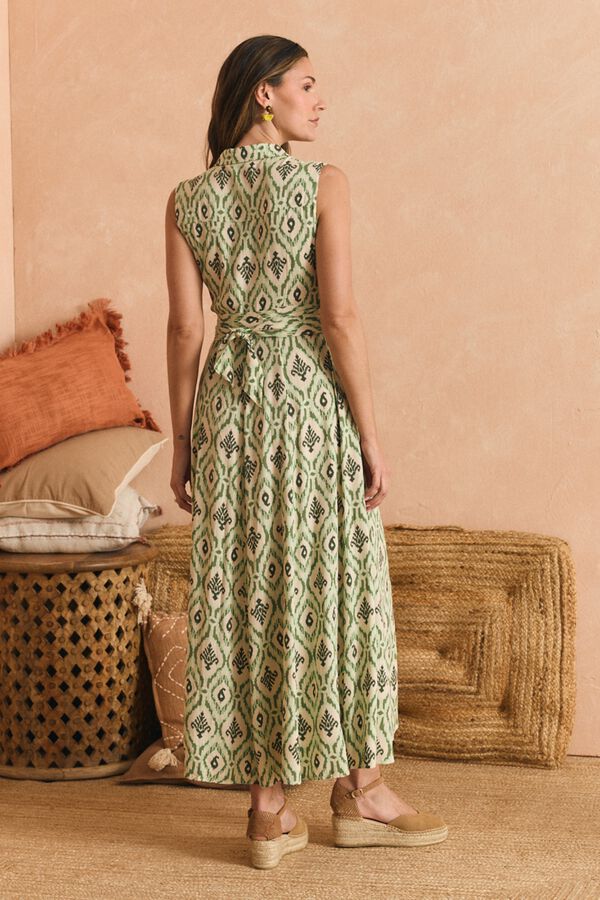 Pol&iacute;n Et Moi Vestido geom&eacute;trico Alba Verde