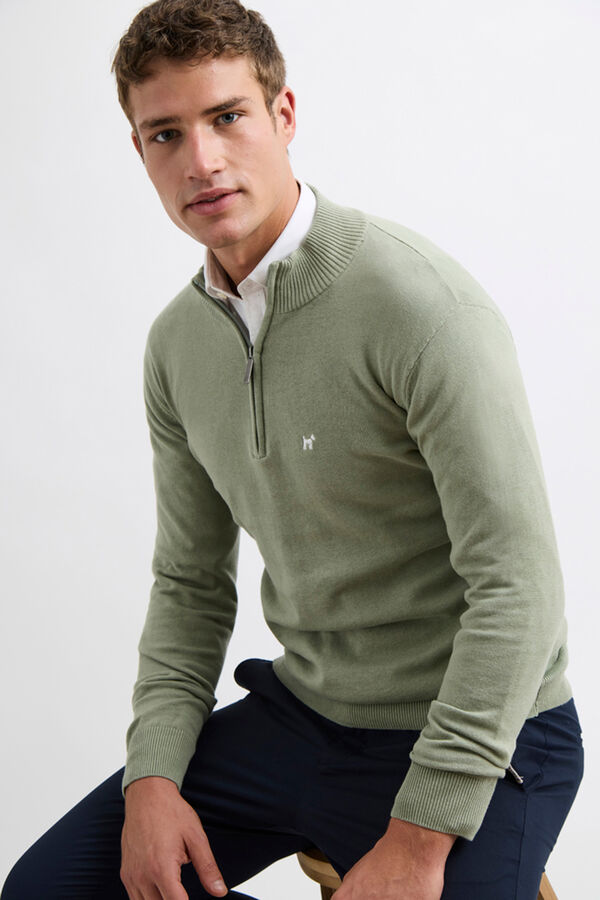 Williot Camisola Meia Fecho-Éclair Verde