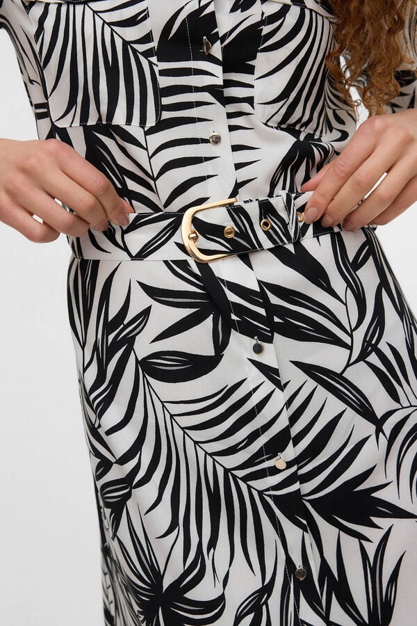 Vero Moda Vestido midi camiseiro Branco