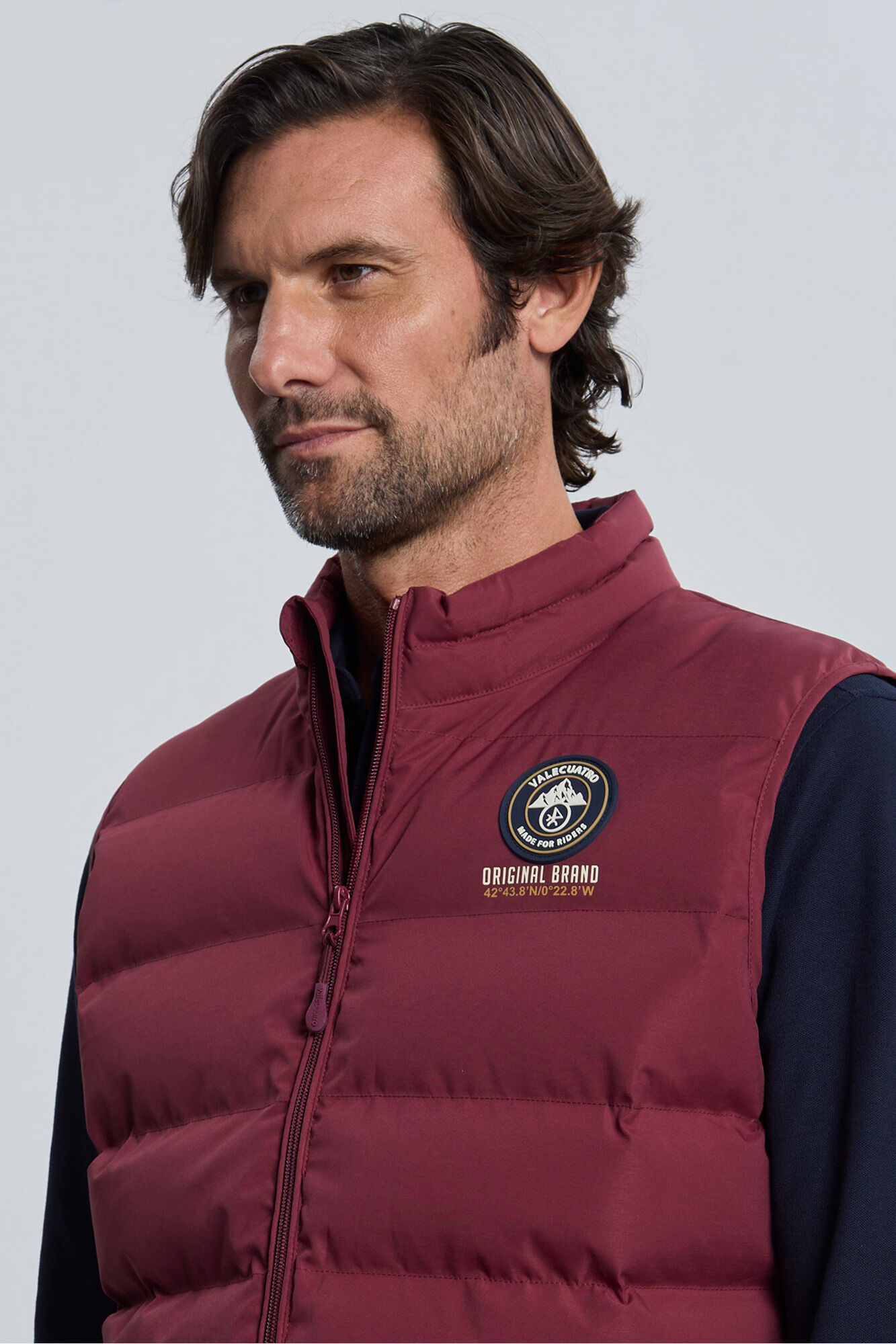 Valecuatro Chaleco acolchado 3 escudos burdeos