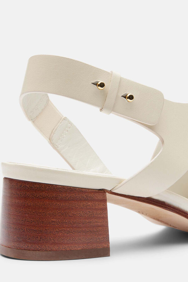 Lottusse Sandalias Blanco Roto De Vacuno liso Blanco