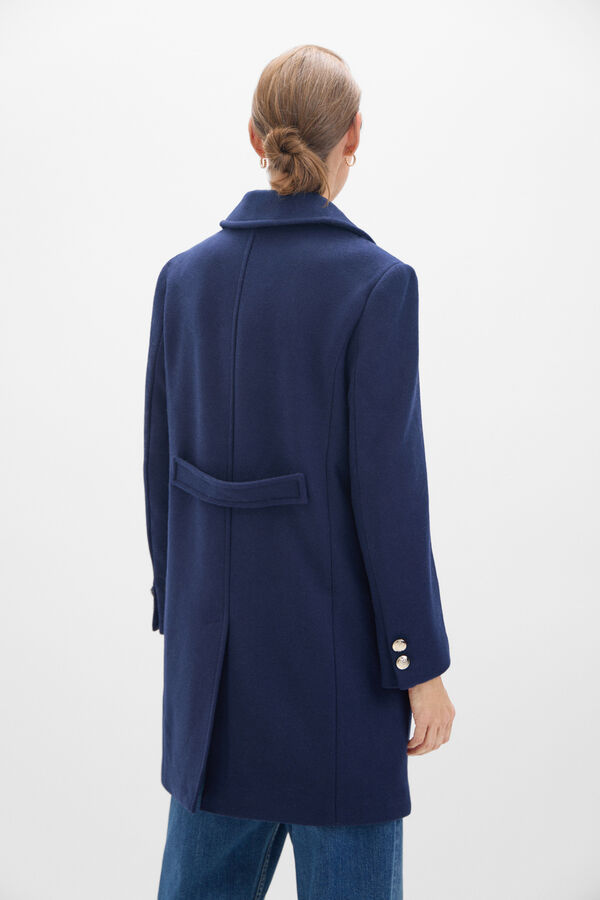 Cortefiel Military coat Navy