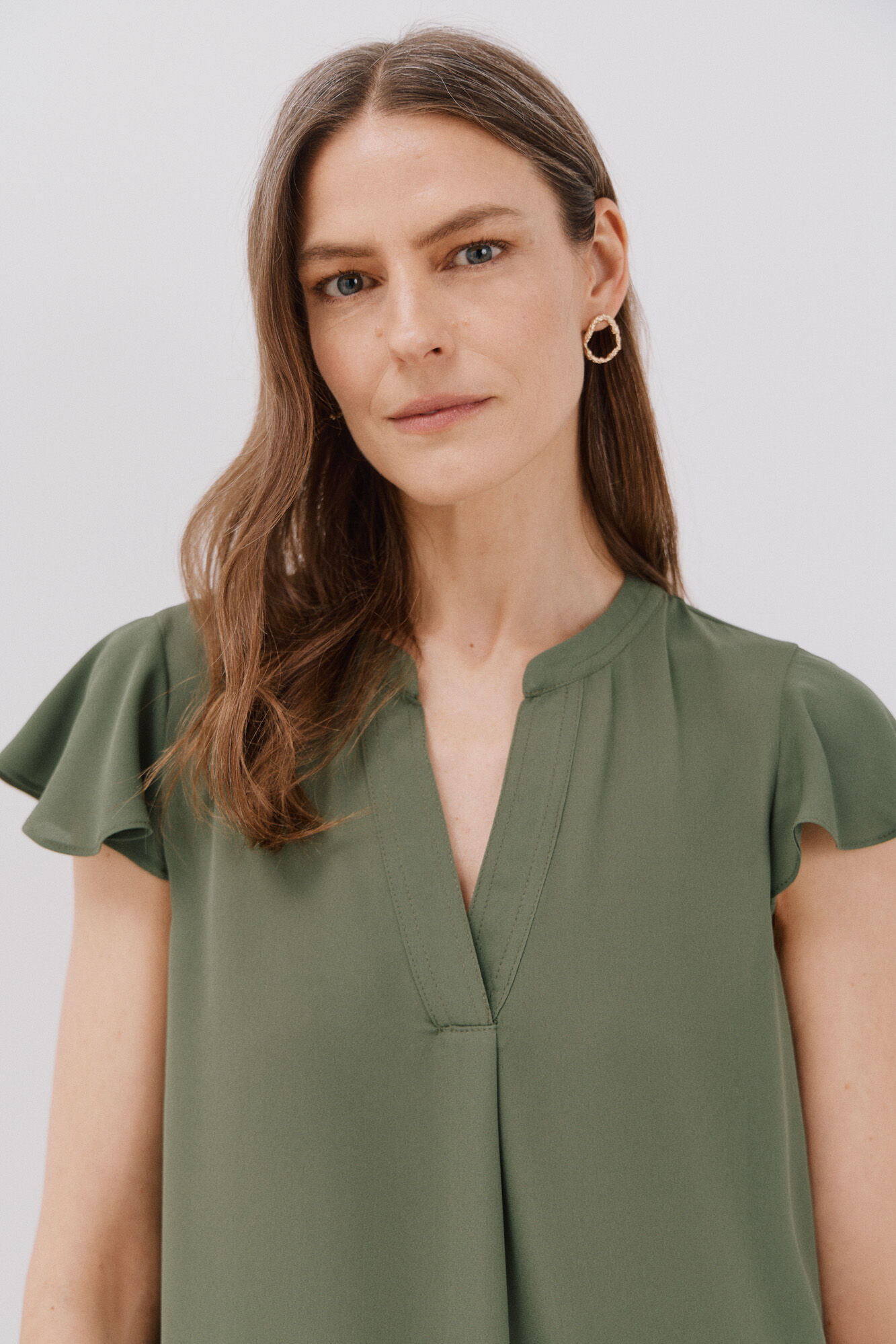 Cortefiel Blusa manga volante