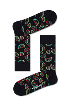 Cortefiel Neon watermelon print socks Black