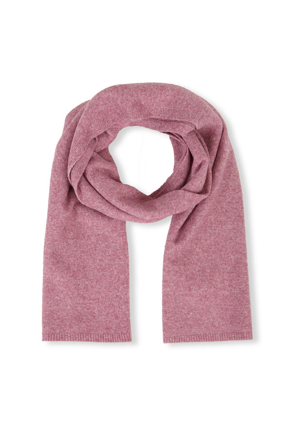 Cortefiel Plain knit scarf Pink
