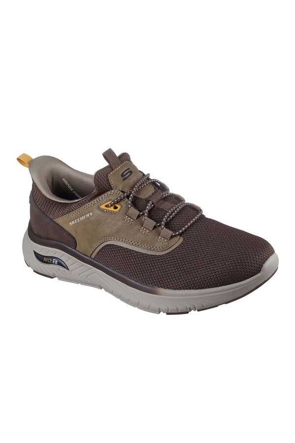 Skechers Chinelos de quarto Arch Fit Crosser Castanho