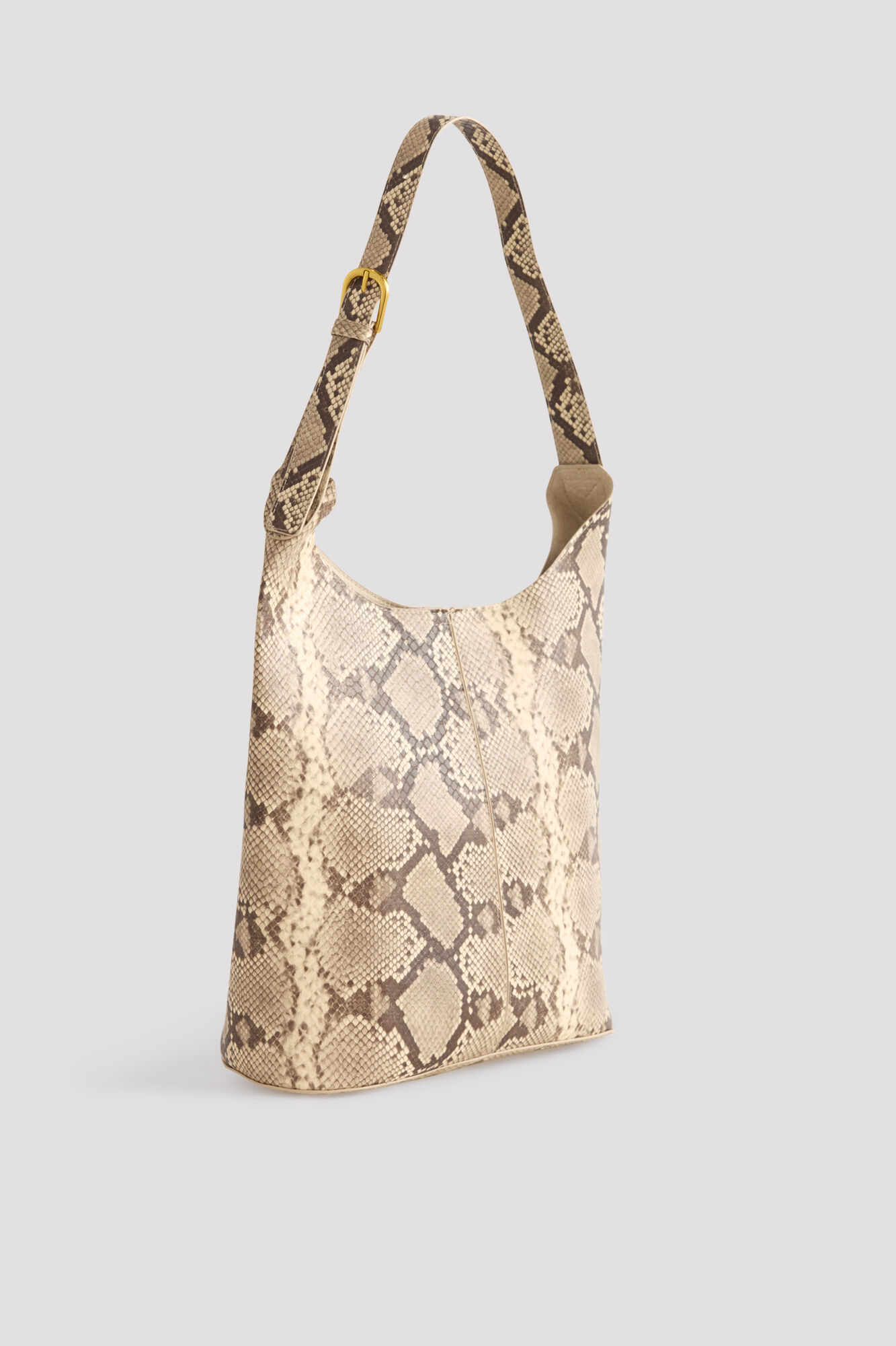 Cortefiel Snake effect pouch bag