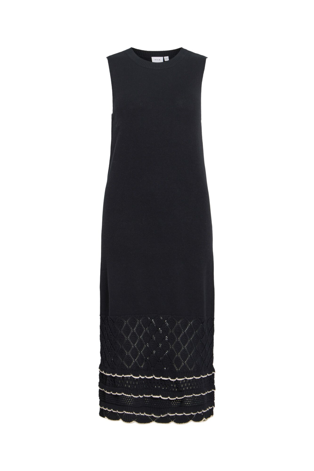 Vila Vestido comprido em malha de algod&atilde;o org&acirc;nico
