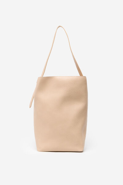 Cortefiel Bolso bucket blando Beige