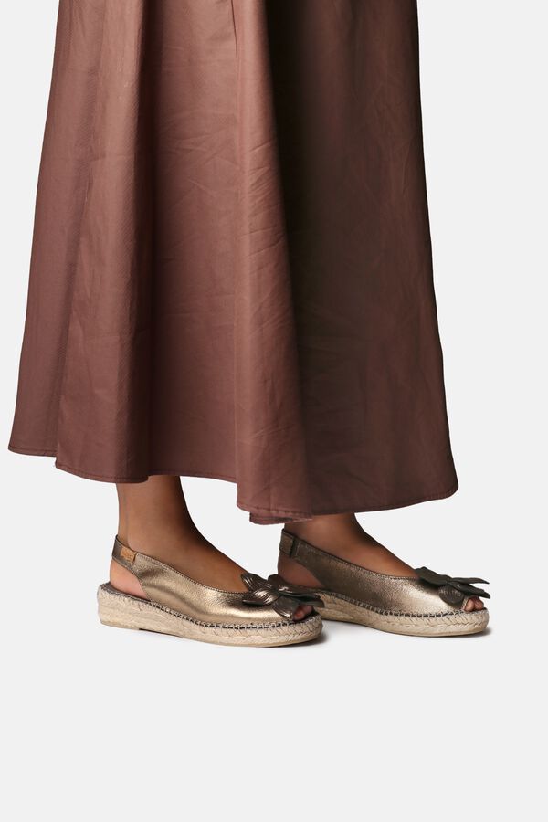 Toni Pons Alpercata peep toe em pele brilhante Cinzento