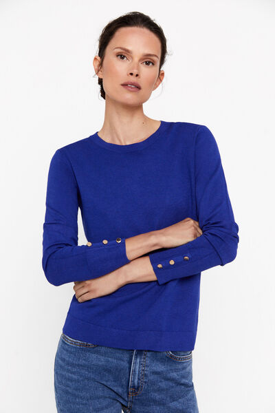 Cortefiel Fine knit jumper Blue