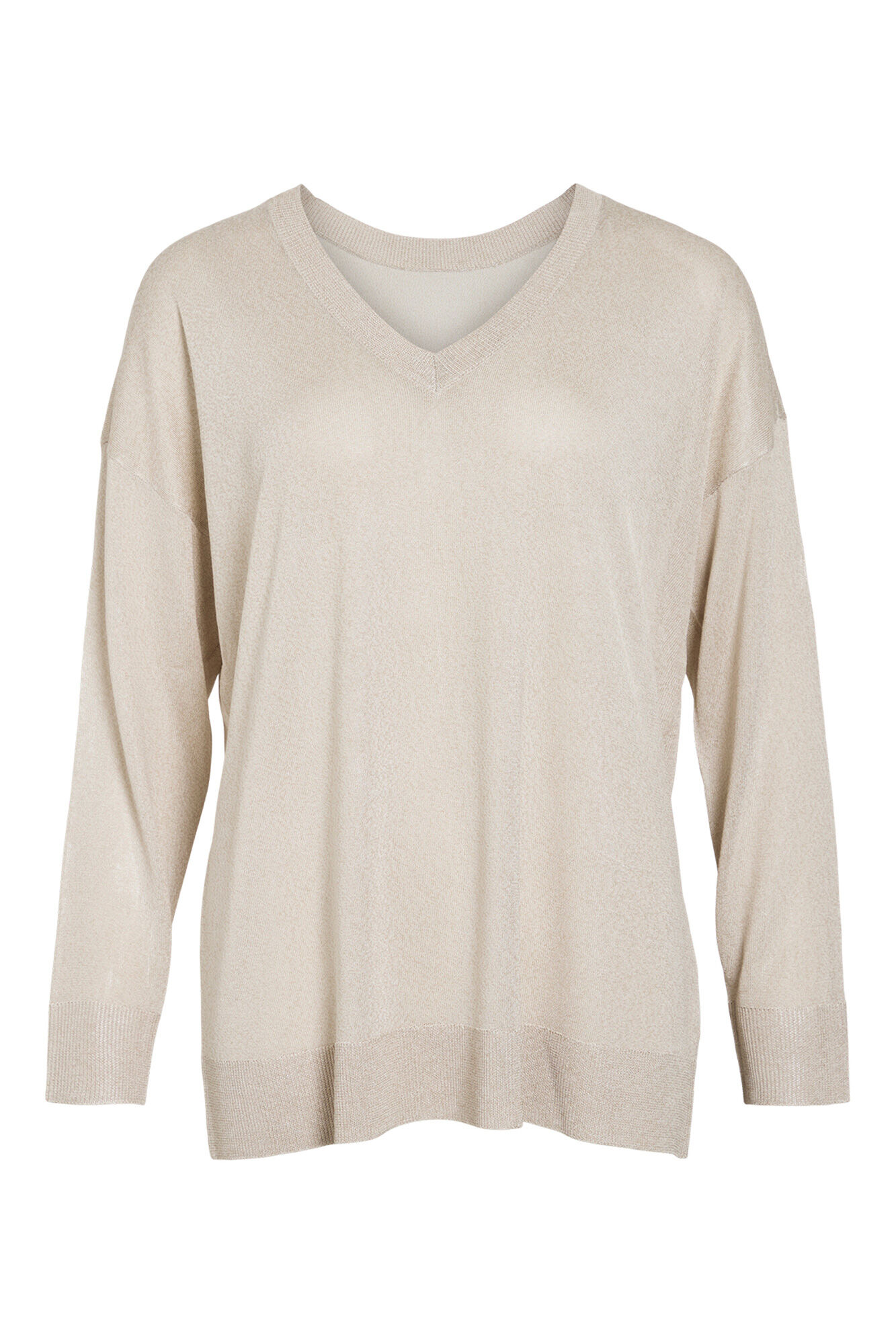 Vila Camisola fina de malha com decote em V