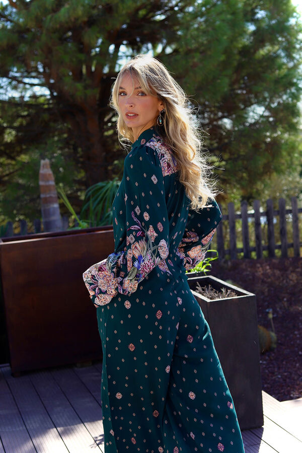 Jaase Macacão Rita com estampado Estella Preto