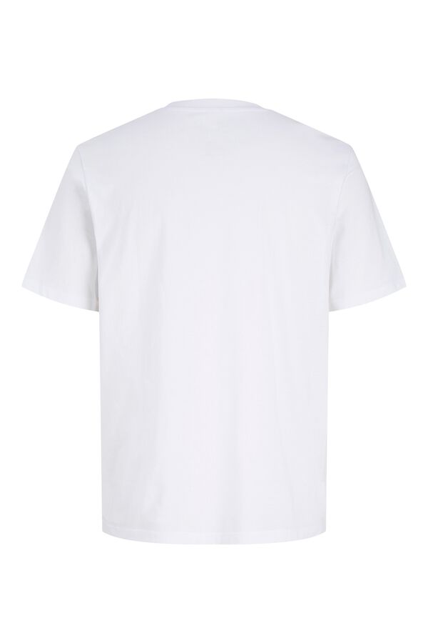 Jack & Jones T-shirt com logo em algod&atilde;o Branco