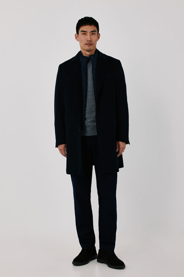 Cortefiel Coat removable lining Navy