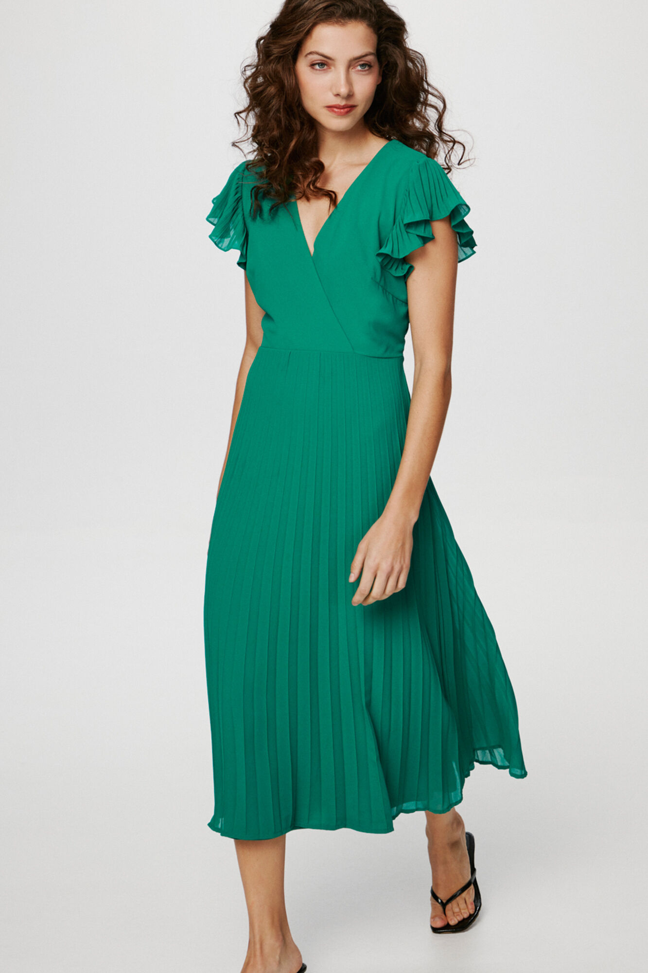 Vestido verde cortefiel on sale