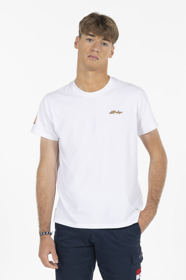 Cortefiel Logo shape print T-shirt White