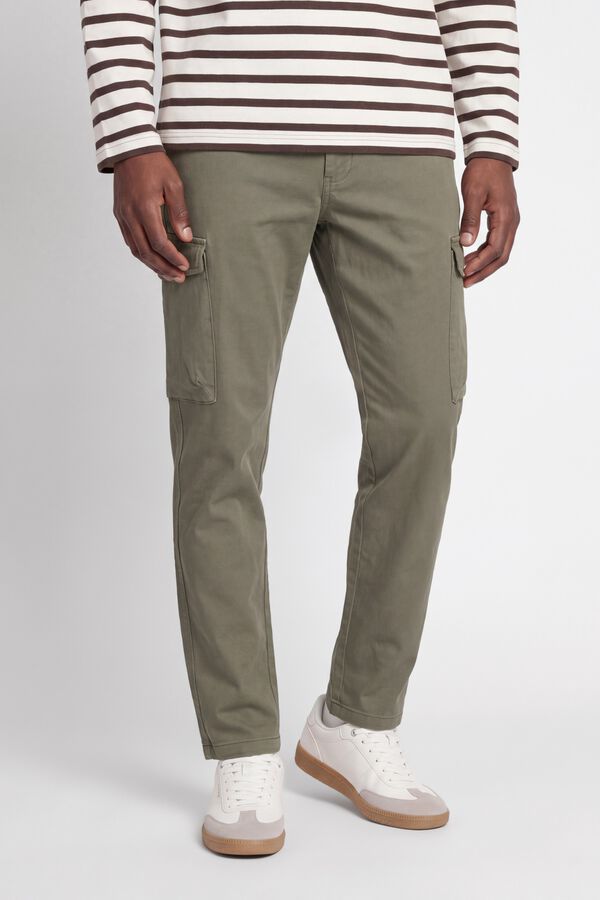 Jack & Jones TENCEL&trade; cargo trousers Kaki